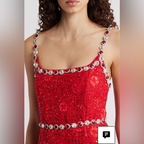 Elliatt Dresses & Skirts - Elliatt Adeline Embellished Sequin Tweed Cocktail Minidress size M NWT